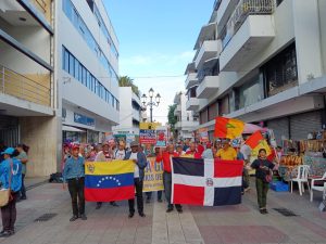 Marcha en solidaridad con Venezuela