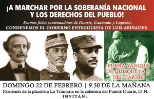 TODOS A LA MARCHA DEL 22 FEBRERO Convocan marcha