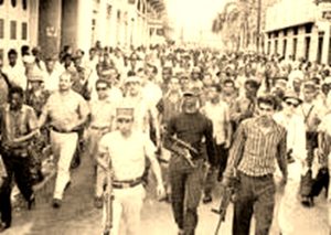 Caamaño en abril (Foto de la revolución de abril de 1965)