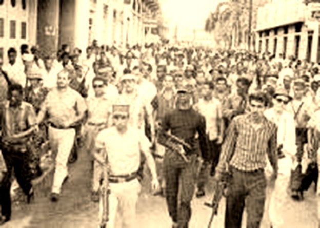 Caamaño en abril (Foto de la revolución de abril de 1965)