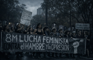 Miles se movilizan en Montevideo en el Día Internacional de la Mujer con reclamos sociales y políticos 8 de marzo, nada que celebrar.