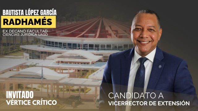 Bautista López García, candidato a vicerrector de extensión de la UASD.