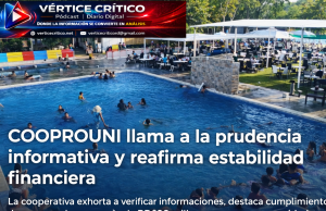COOPROUNI llama a la prudencia informativa y reafirma estabilidad financiera. COOPROUNI emite comunicado
