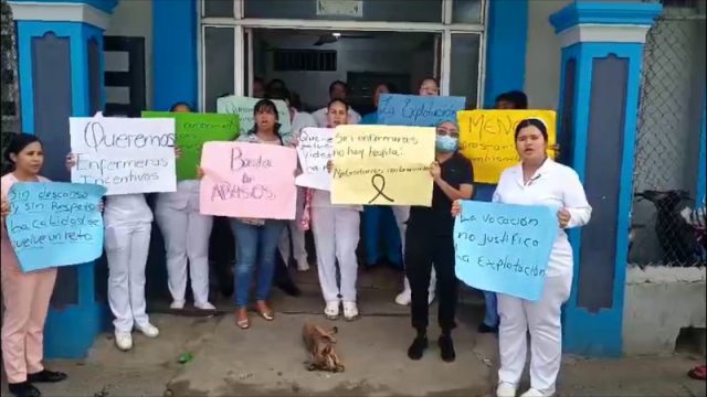 Enfermeras paralizan labores en Santiago. (Foto: fuente externa).