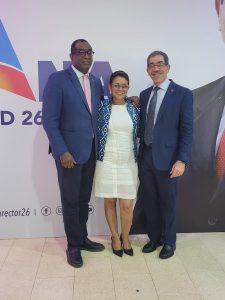 Academicos Antonio Ciriaco, Aldelys Rodríguez y Jorge Asjana David. 