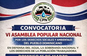 Movimientos sociales convocan a la VI Asamblea Popular Nacional en Santo Domingo