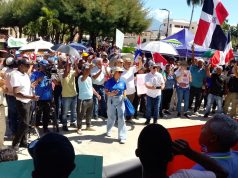 San Juan de la Maguana marcha: el agua contra el oro en la Cordillera Central