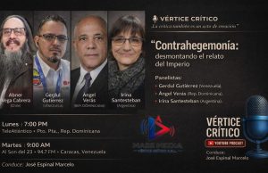 Podcast Vértice critico | Primera temporada. Tema: Contra Hegemonía "Desmontando El Relato Del Imperio" Panel, Vértice critico