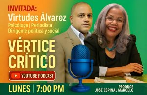 Pódcast Vértice critico | Primera temporada. Invitada: Virtudes Álvarez, psicóloga, periodista y dirigente Política y social. Virtudes Álvarez, periodista, dirigente del Frente Amplio