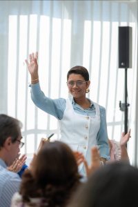 Maestra Aldelys Rodríguez. 