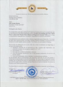 Exaltación periodista Félix J. Bretón. 