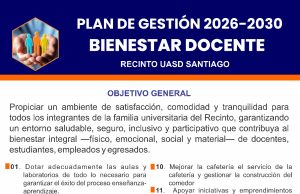 José De Luna presenta plan 2026-2030 centrado en el bienestar docente en UASD Santiago.
