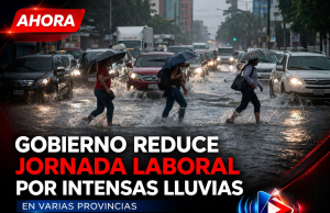Gobierno dispone jornada laboral reducida ante impacto de lluvias en el país.