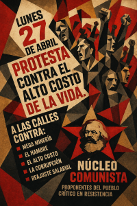 Convocatoria a protestas el 27 de abril 