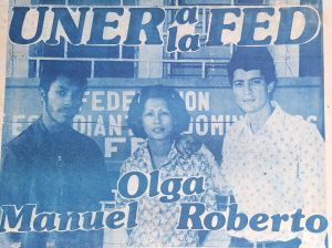 Manuel Linares, Olga Luciano y Roberto Santana.
