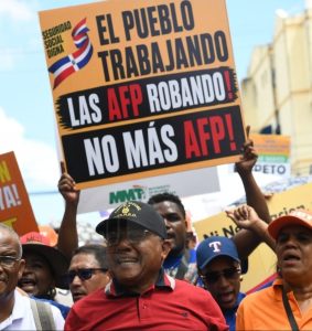 Marcha de los trabajadores. 