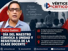 Sixto Gabin llama a convertir el Día del Maestro en una jornada de unidad y defensa de la educación pública.