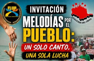 FLUP convoca jornada de protesta cultural en Santiago bajo el lema “Melodías por el Pueblo”.