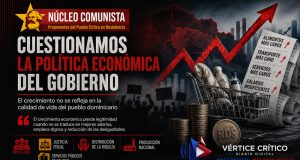 Núcleo Comunista cuestiona política económica del Gobierno y exige un modelo centrado en la justicia social.