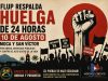 FLUP respalda huelga de 24 horas en Moca y San Víctor y exige al Gobierno cumplir obras prometidas.