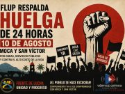 FLUP respalda huelga de 24 horas en Moca y San Víctor y exige al Gobierno cumplir obras prometidas.