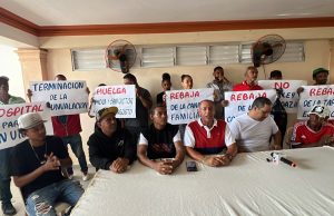 Crece el respaldo a huelga de 24 horas en Moca y San Víctor; ADP llama a docentes a permanecer en sus hogares Convocantes en rueda de prensa | Foto fuente externa.