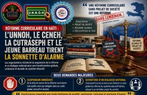 CARTA ABIERTA: De la UNNOH, el CENEH, la CUTRASEPH y el Colegio de Jóvenes Abogados de Puerto Príncipe