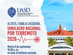 UASD SE SUMA AL SIMULACRO NACIONAL POR TERREMOTO HOY MARTES 8 DE SEPTIEMBRE.