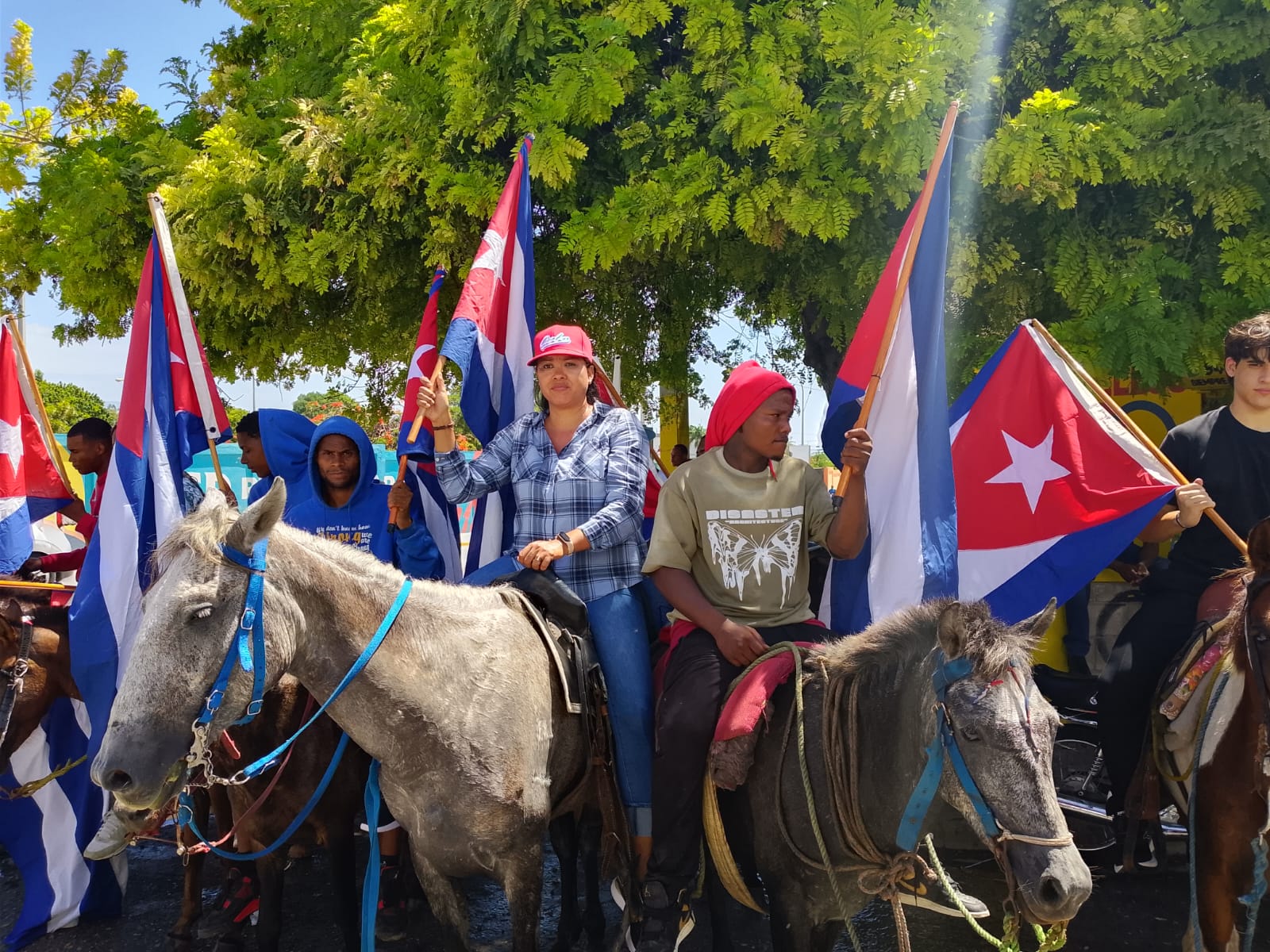Celebración en Barahona del 134 aniversario de la llegada del libertador de Cuba, José Martí | Foto José López. 