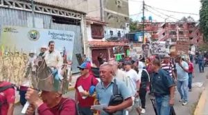 Contundente movilización en un sector de la histórica Parroquia Sucre | Foto fuente externa. 