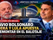Flávio Bolsonaro lidera primera vuelta en Brasil y Lula apuesta a remontar en el balotaje.