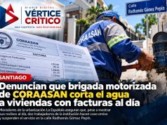 Denuncian que brigada motorizada de CORAASAN corta el agua a viviendas con facturas al día en Santiago.