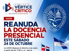 UASD reanuda este sábado la docencia presencial tras reducción de alerta meteorológica.